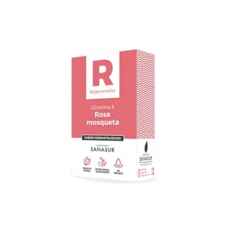 Jabón Dermatológico Glicerina y Rosa de Mosqueta de Sanasur 100g