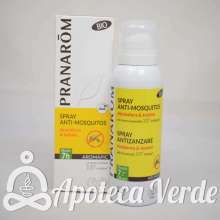 Spray Anti-mosquitos Atmósfera y tejidos Bio Aromapic de Pranarom 100ml