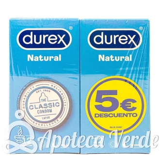 Duplo de Preservativos Natural Plus de Durex 12 unidades