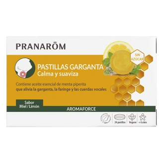 Pranarom Aromaforce Caramelos Emolientes Bio Miel Limón