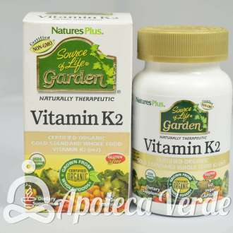 Vitamina K2 Garden de Natures Plus 60 cápsulas