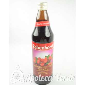 Zumo de Arándano Rojo Americano de Rabenhorst 750ml
