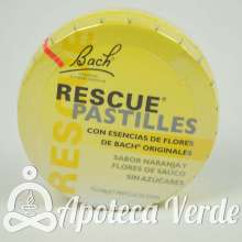 Pastillas Rescue Remedy Flores de Bach Originales Remedio de Rescate Naranja Flor de Saúco