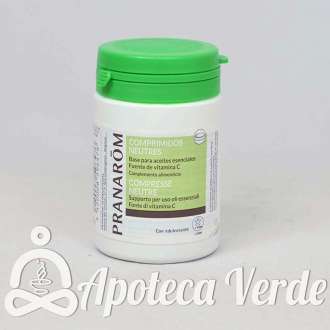 Comprimidos neutros Bio base para aceites esenciales de Pranarom 30 comprimidos