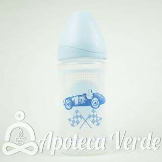 Biberón Suavinex Rose et Bleu Tetina Látex 3 Posiciones Azul 270ml