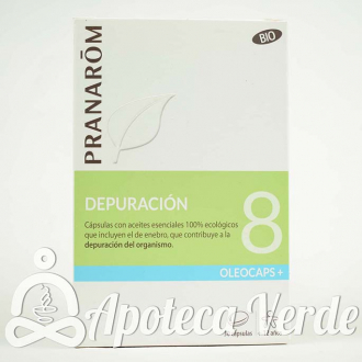 Pranarom Oleocaps Plus 8 Depuración Bio