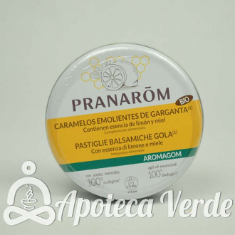 Aromagom Caramelos Emolientes Bio de Pranarom 45g
