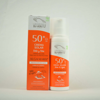 Crema protectora solar para niños sin perfume SPF 50 de Alga Maris 100ml