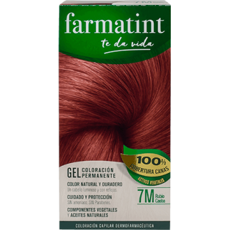 Farmatint Gel Coloración permanente 7M Rubio Caoba 135ml