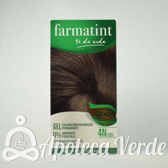 Farmatint Gel Coloración permanente 4N Castaño 135ml